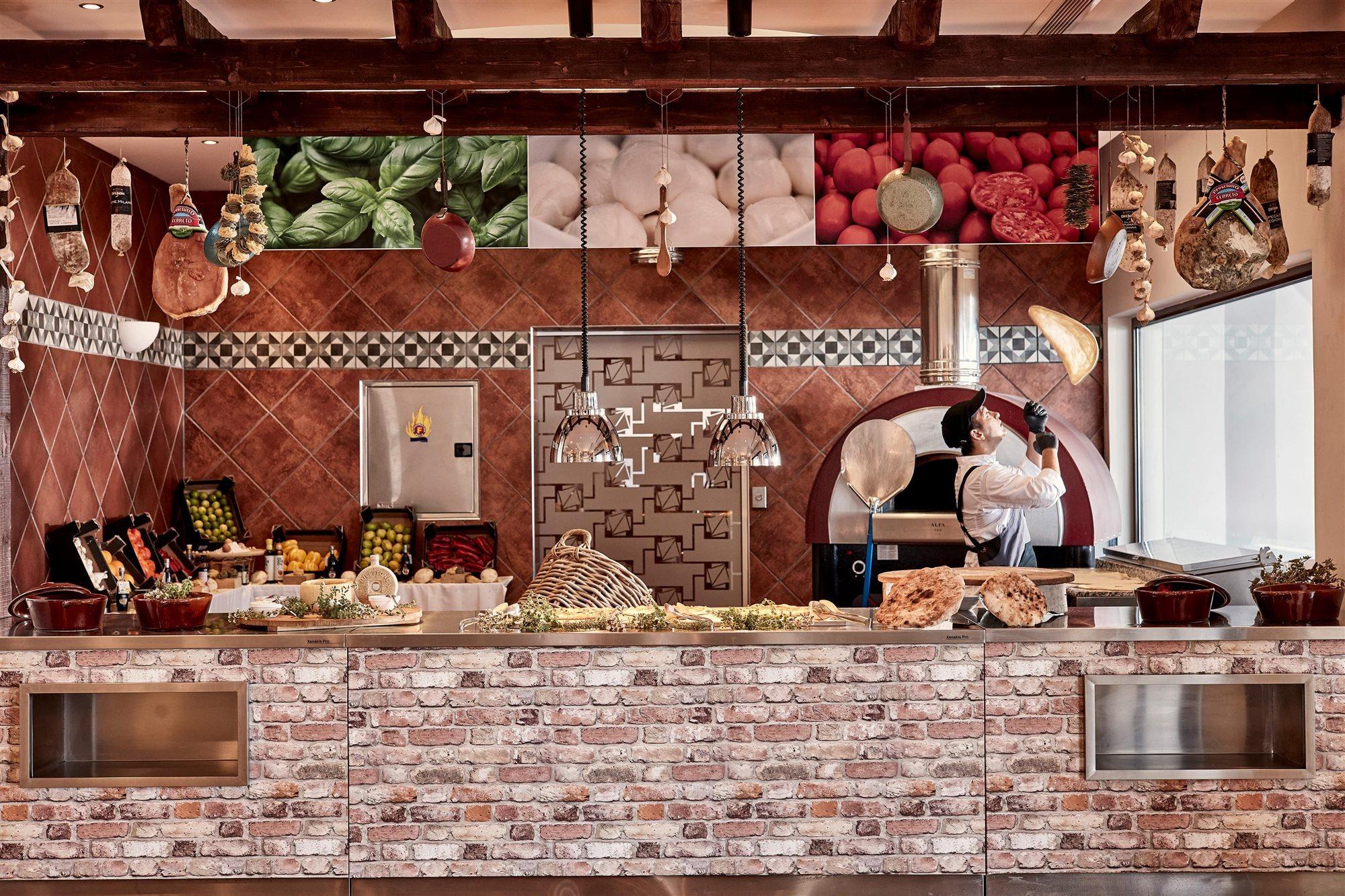 Esperos Village Blue & Spa - Adults Only Faliraki Exteriér fotografie The kitchen at the restaurant