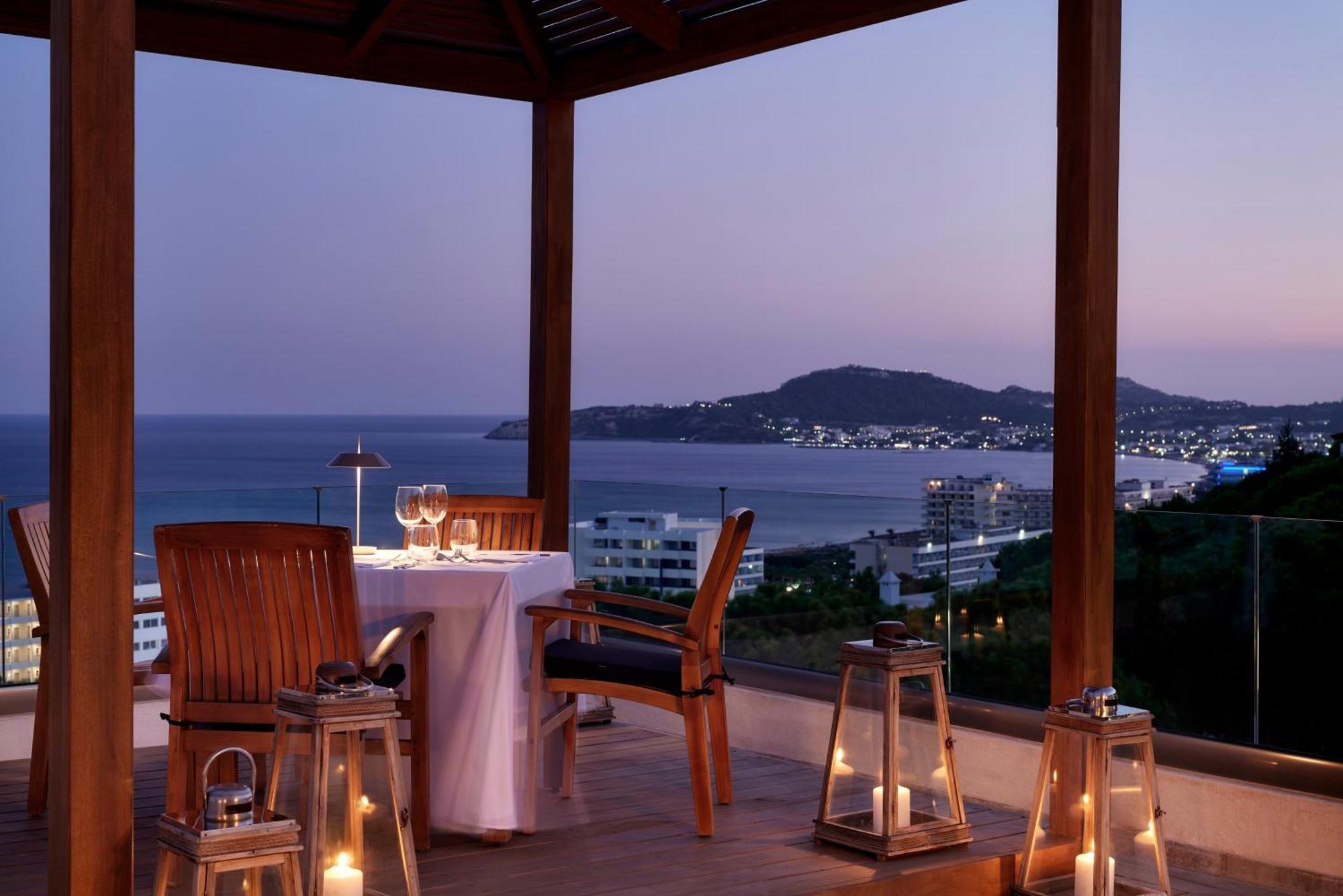 Esperos Village Blue & Spa - Adults Only Faliraki Exteriér fotografie The view from the hotel